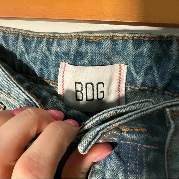 NWT  URBAN OUTFITTERS DENIM MAXI SKIRT with high slit S - Picture 6 of 7